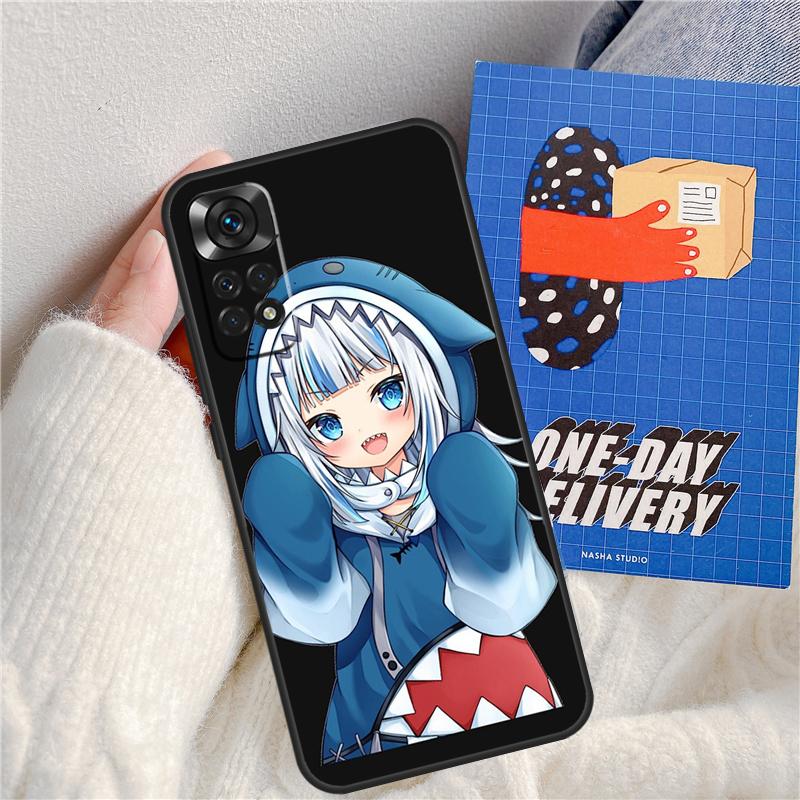 Аниме Hololive Gawr Gura Чехол для Xiaomi Redmi Note 11 9 10 12 13 14 Pro 9S 10S 11S 12S Redmi 13C 10C 12C 14C