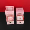 Ring Display Rose Jewelry Gift Box Eternal Rose Jewelry Display Rack Proposal Ring Boxes  Wedding