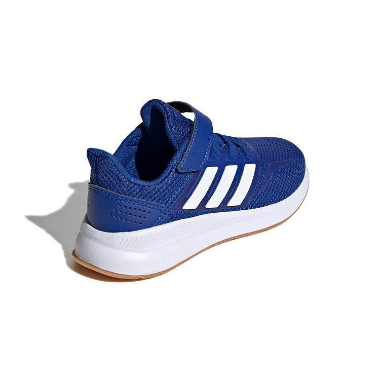 adidas Детские кроссовки для бега Neo Runfalcon 1.0, сине-белые, противоскользящие, износостойкие, низкие, для детей 3-7 лет FW5139