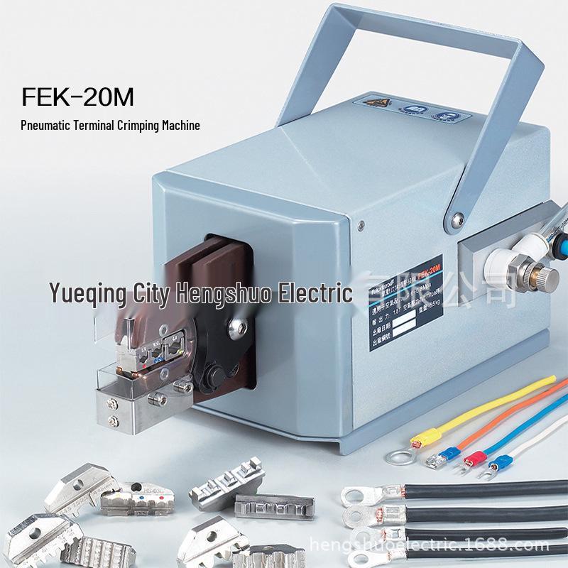 FEK-20M Heavy-Duty Pneumatic Terminal Crimping Machine - Powerful Wire Crimping Pliers
