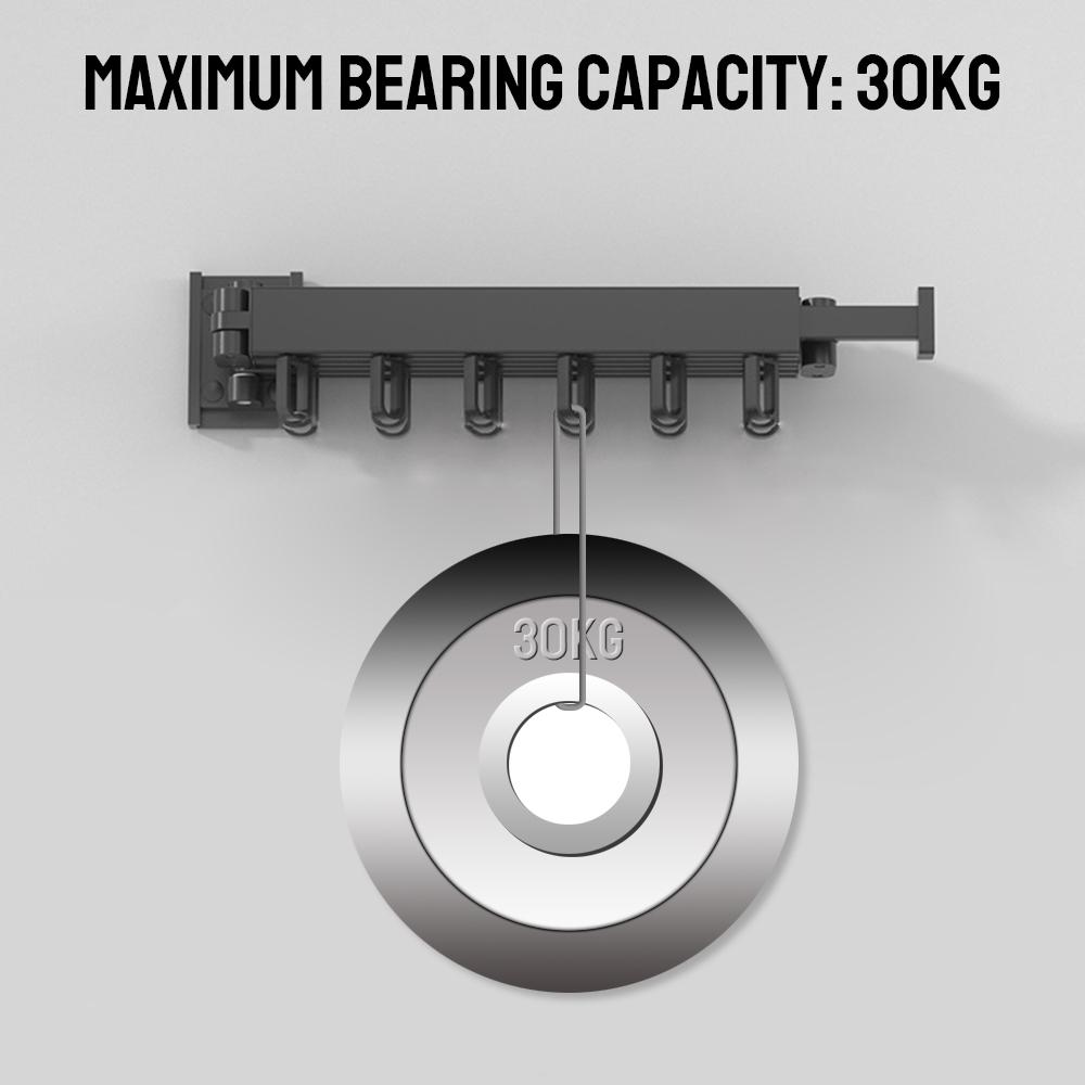 Cloth Drying Rack Folding Clothes Hanger Aluminum Indoor and Outdoor Wall Mount Retractable Home Laundry Clothesline Space Saving Home Accessories