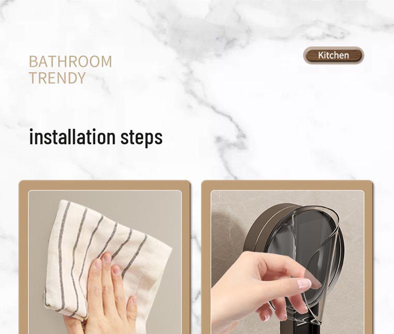 Настенная полка для ванной на присосках без сверления