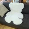 Большой медвежий ковер из искусственного меха из овчины, пушистый коврик для комнаты, диван-кровать, волосатый лохматый напольный ковер