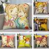 Anime L-Lovely C-Complex Pillow Case Short Plush Double-sided Print Square Throw Pillow Covers Sofa Home Cushion Decor