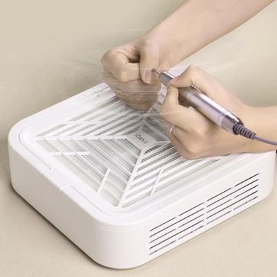 Бесщеточный пылесос для ногтей с высокой мощностью и сильной полировкой, пыленепроницаемый и отдельный фильтр-сетка, машинка для ногтей