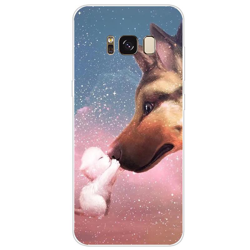 Чехол для Samsung Galaxy S8 Plus, силиконовый чехол, милый мягкий чехол из ТПУ для Samsung Galaxy S8 S 8 Plus, чехол-бампер для телефона S8Plus Coque