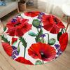 Постельные принадлежностиOutlet Цветы Коврик Для Спальни Зеленые Листья Круглый Ковер Тропические Растения Ковер Цветочный Гостиная