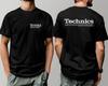 Technics С 1972 года Осака Япония DJ Проигрыватель Графическая Футболка Унисекс