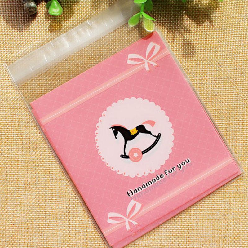 50 шт. милые мультяшные монстры печенье конфеты самоклеящиеся пластиковые пакеты для печенья закуски выпечка упаковка принадлежности рождественский декор