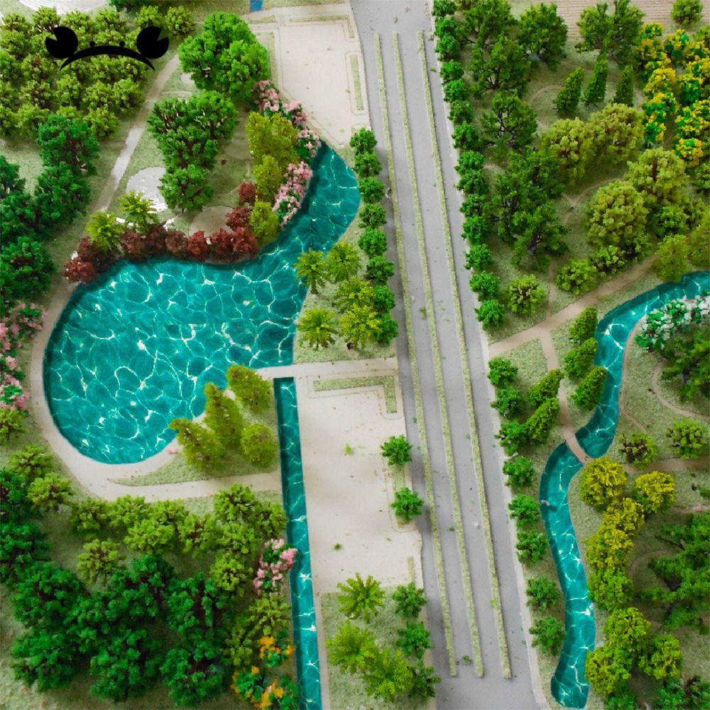 Прозрачная синяя бумага-наклейка с имитацией текстуры воды для изготовления песочниц Песочница