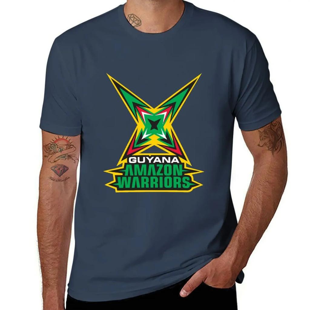 Футболка Guyana Amazon Warriors черные однотонные футболки аниме милые топы рубашки футболка с принтом мужские