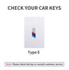 AAAQJ1 Suede Leather Car Smart NFC Card Key Case Fob Cover Shell  Auto Keychain Accessories For BMW M 3 5 7 Series X1 X3 X5 X6 X7 535le