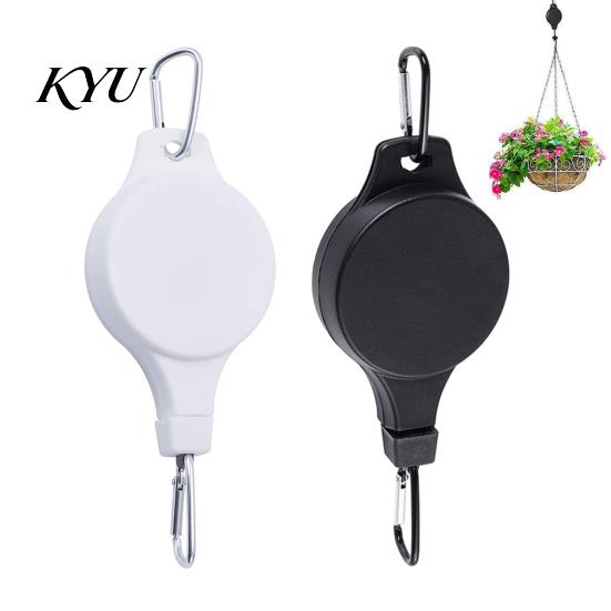 Plant Pulley for Balcony Garden Hanger, Adjustable Ceiling Hook, Heavy Duty Tool Hanging Decorations Retractable Hook Baskets, Bird Feeders Easy Lift