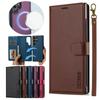 Magnetic Flip Wallet Case Leather Phone Cover For Samsung Galaxy S25 Edge S24 FE S23 S22 S21 Ultra Plus A15 A35 A55 A54 A55 A14 A16 A36 A56