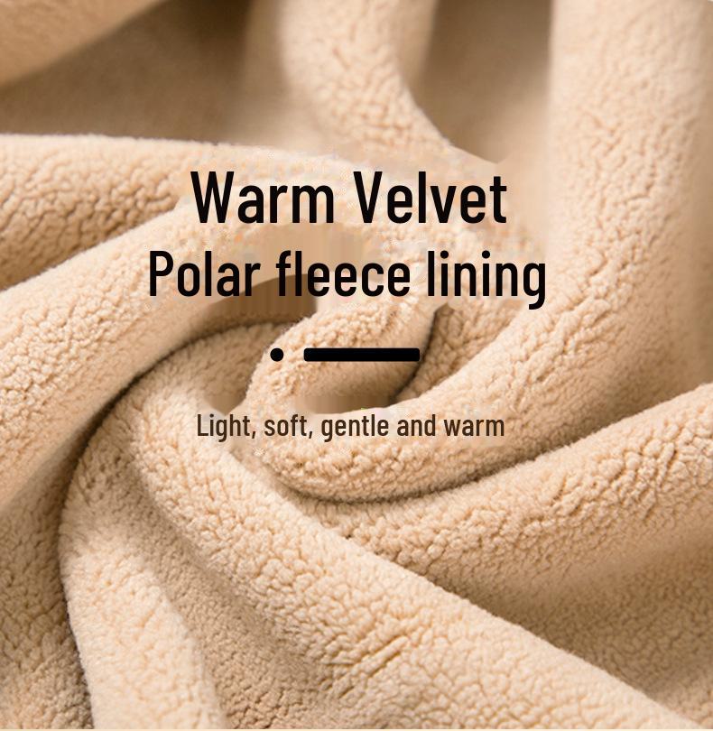 Унисекс-штаны из шерсти и шелка с бархатной подкладкой на коленях — высокая талия, плотные и удобные для пар среднего и пожилого возраста