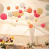 1pcs 20cm/25cm/30cm Colorful Chinese Round Hanging Paper Lanterns Lamps Paper Crafts Party Festival Wedding Home DIY Decoration