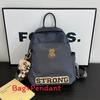 Cartoon Bear Backpack For Women With Nylon Material And Street Style For Daily Use