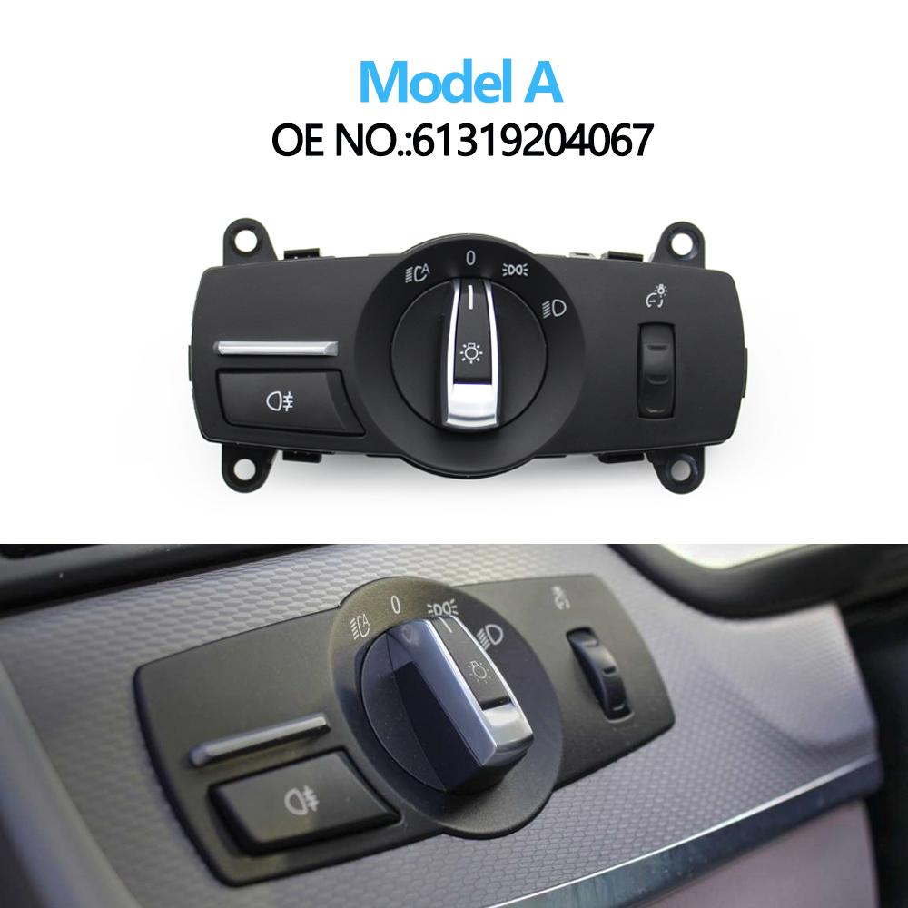 Car Headlight Headlamp Switch Control Assembly For BMW 5 6 7 X3 X4 F10 F11 F06 F12 F01 F02 F07 F25 F26 61319192744,61319204067