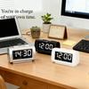 Two Alarm Led Digital Clock with 5 Minutes Snooze Model Screen Brightness Adjustable Desktop Electronic Clock Children Room