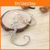 Fashionable Diamond Punk Studded Gecko Lizard Ear Hanging Earrings For Women