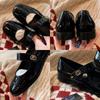 Fashion Hot Sale Vintage Black Patent Leather Mary Jane Shoes Women's Elegant Buckle Strap Low Heel Pumps