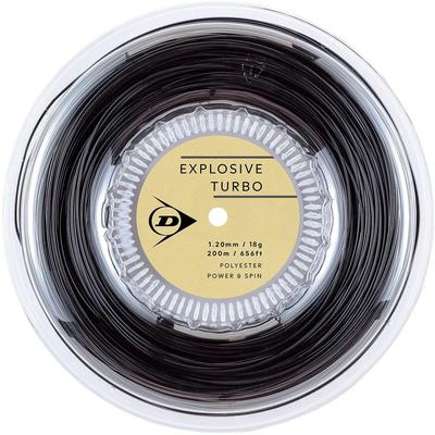 Струна для тенниса Dunlop Explosive Turbo DSTA12041, 200 м, Черная, 1.20/18G,
