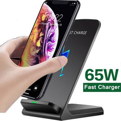 НОВАЯ 65 Вт Быстрая Беспроводная Зарядка для Samsung S22 S21 Note 20 Подставка для Быстрой Зарядки для iPhone 16 15 14 13 XS XR X 8 Airpods Pro