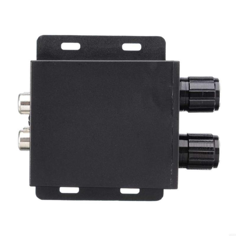 Car Amplifier Stereo Subwoofer Bass Control Knob Sub Gains Regulator Frequency Controller Line Levels Adjust Q6RD