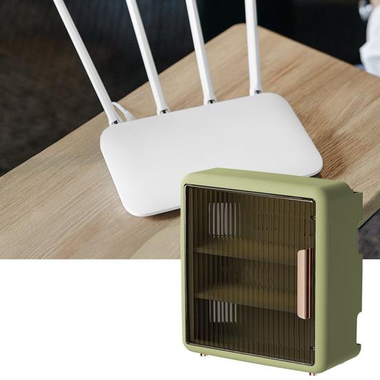 Полезный многослойный компактный видимый настенный контейнер для Wi-Fi-маршрутизатора, ящик для хранения домашних принадлежностей