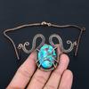 Beautiful Turquoise Gemstone Pure Copper Wire Wrapped Handmade Necklace Jewelry