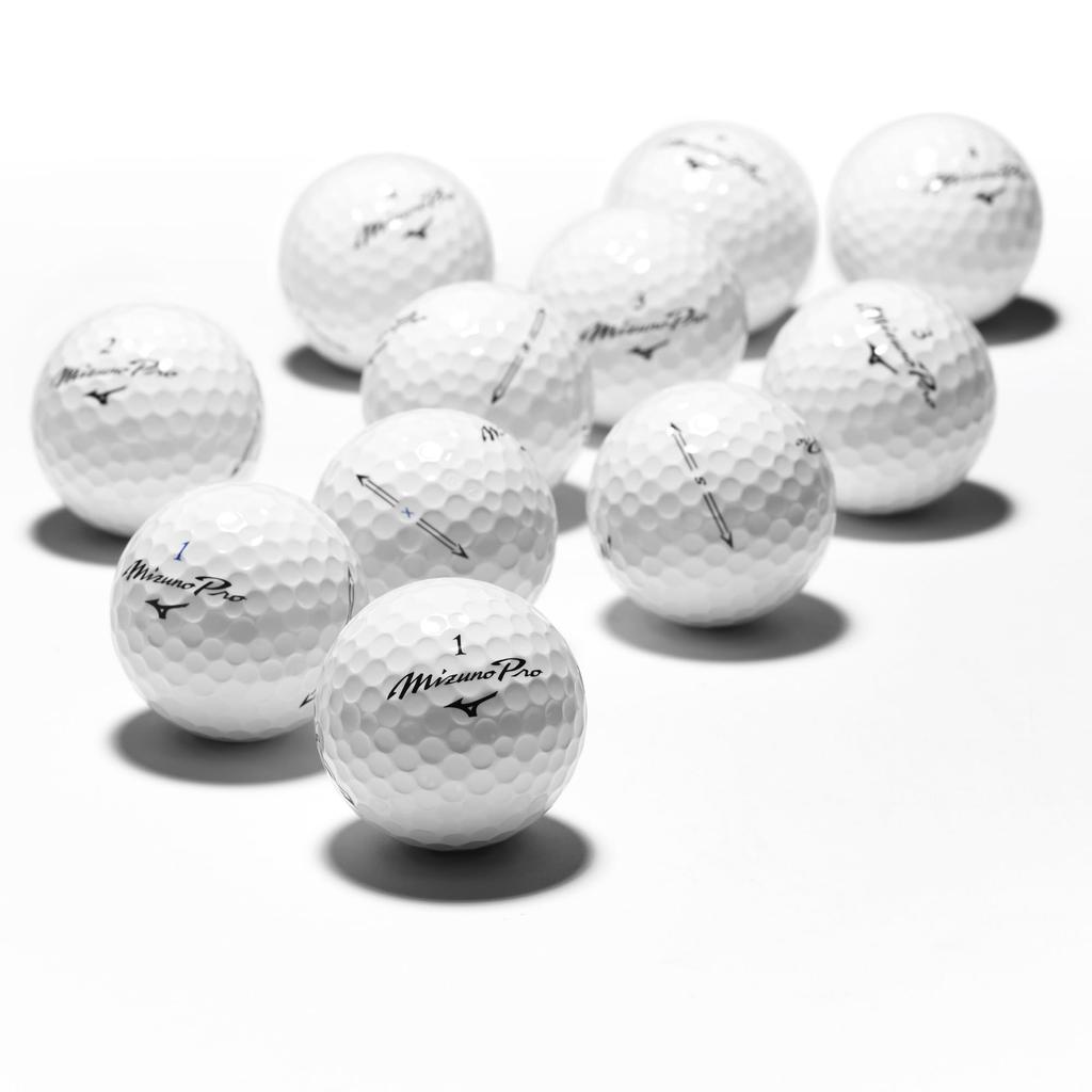 MIZUNO Pro S White Golf 1 Dozen 5NJBT835 Balls, (12 Balls),