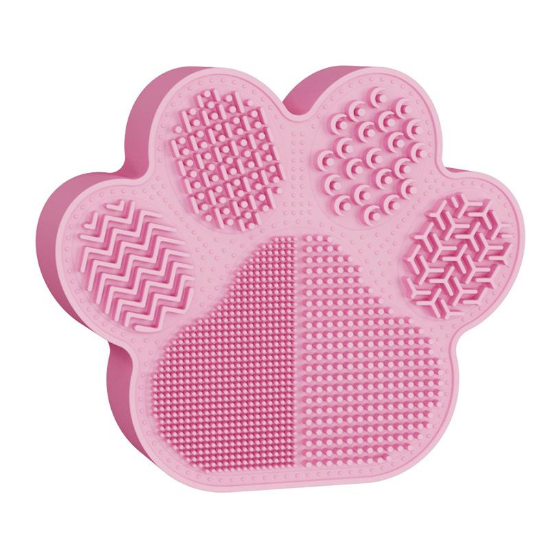 Two-In-One Makeup Brush Cleaning And Storage Box Cat Claw Makeup Brush Storage Rack Silicone Makeup Brush Cleaning Box