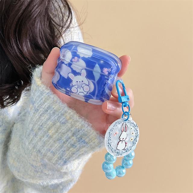 Чехол для наушников INS Heart Windmil для Airpods Pro 2, чехол с милым медведем и разноцветными бусинами, мягкий силиконовый чехол с мультяшным животным для Airpods 1 2 3