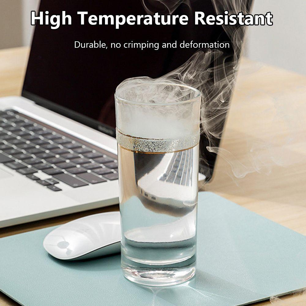 Desktop Waterproof Writing Mat Placemat PU Leather Mouse Pad Keyboard Mice Mat