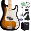 Fender Squier Sonic Precision Bass 2-Color Sunburst 12-предметный набор для начинающих P-Bass Кленовый гриф
