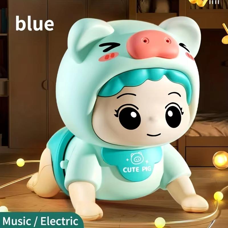 Baby Electric Crawling Doll Doll Can Sing, Walk, Writhe Buttocks, Electric Crawling Baby Learns To Crawl Educational Toys