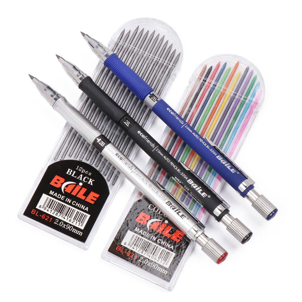 Multicolor Smooth Writing Tool Drawing Mechanical Pencil Activity Pencils Refill Lead