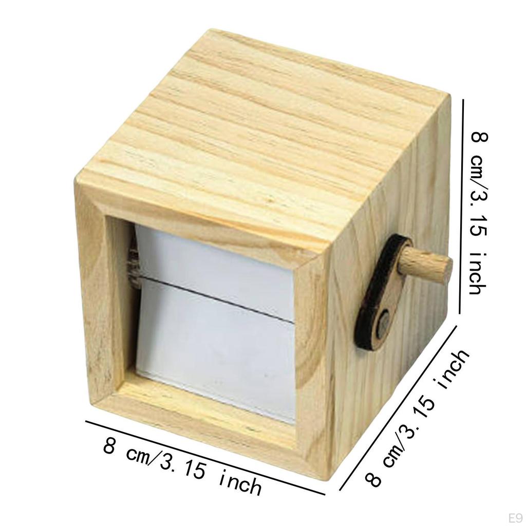 Photo Flip Book Frame Display Box Animation Machine Table Decor Ornament Album Hand Motion for