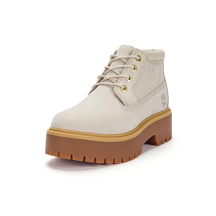 Timberland Женские водонепроницаемые ботинки Stone Street Mid со шнуровкой 'Белый нубук' A64FRW