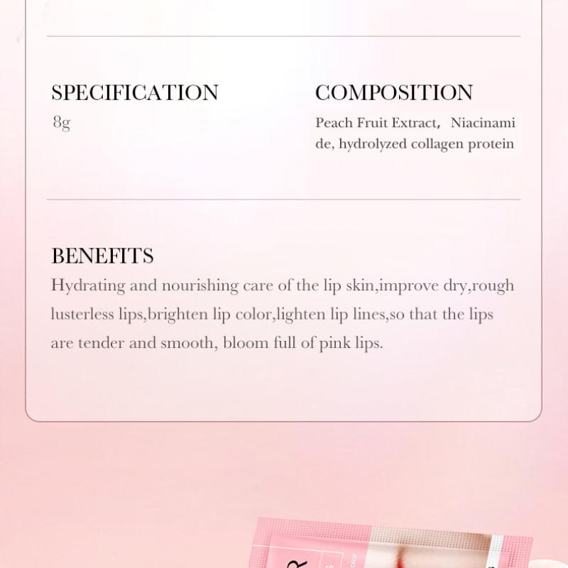 Маска для губ 8 г SADOER Collagen Plant Lip Mask Fading Lip Pattern Pack