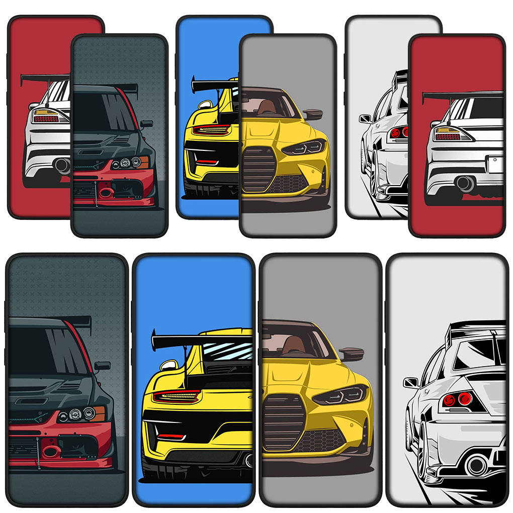 Для Samsung Galaxy S24 S23 iPhone 16 15 14 Xiaomi Redmi Note 13 12 11 Pro Max X 8 9 10 XR OPPO A15 Huawei чехол для телефона Supercar Cartoon Super Car Cover