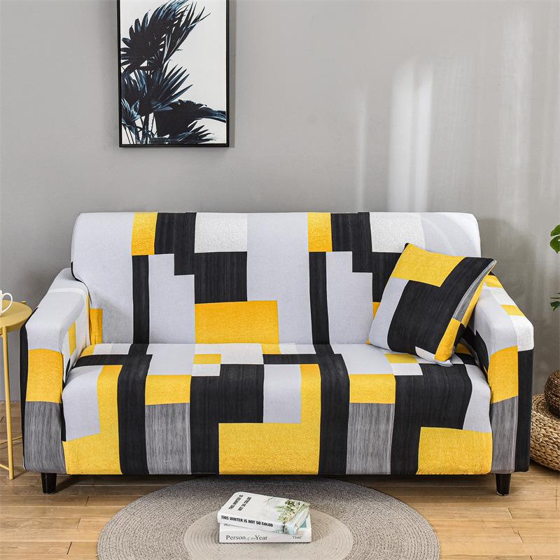 Living Room Model Room Non Slip Full Cover Fabric Sofa Cover Four Seasons Universal All Inclusive Elastic Sofa Cover