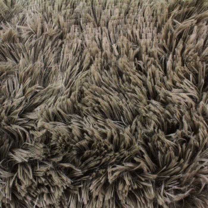 Coussin moelleux extra doux taupe 40x40