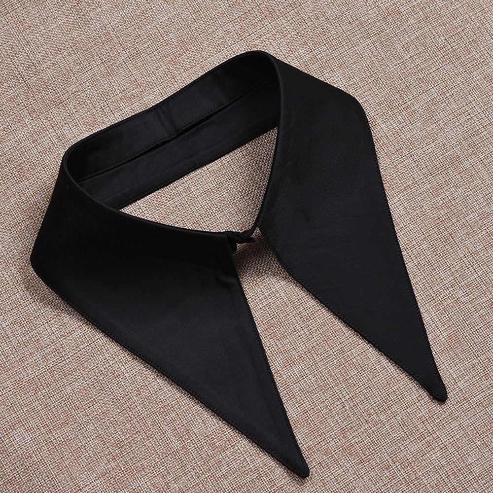 Round Collar Fake Collar Solid Color Lapel Half Shirt Fashion False Collar Women Girls