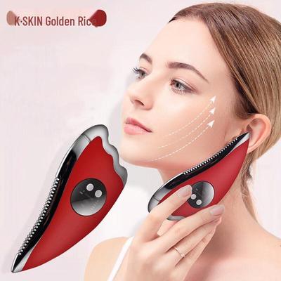 K-SKIN Устройство Гуаша с микротоками, подогревом и вибрацией, вилка CN (адаптер в комплекте)