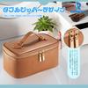 Large Capacity Makeup Pouch with Cosmetic Multifunctional Tote Storage Wide Mouth Makeup Box with Small Travel Vanity Brown Mirror, Bag, Bag, Bag,