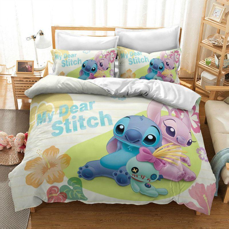 Cozy Lilo Stitch Bedding Set With Stylish Duvet Cover And Pillowcase Design