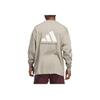 adidas Баскетбол Коллекция 2025 года Глава 02 BB LS Повседневный круглый вырез пуловер длинный рукав футболка унисекс топы светло-кунжутно-серо-коричневый JD6130