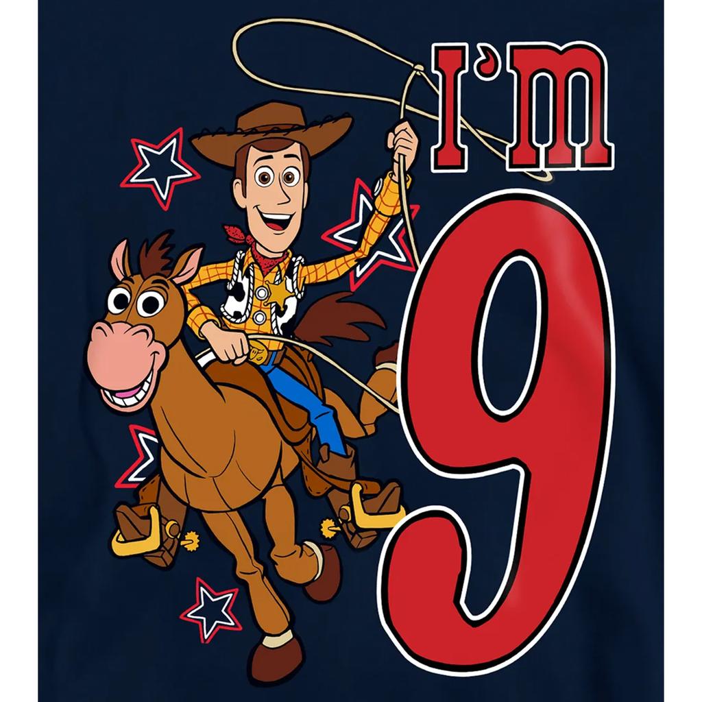 Toy Story Childrens/Kids I'm 9 Woody Birthday Pullover Hoodie