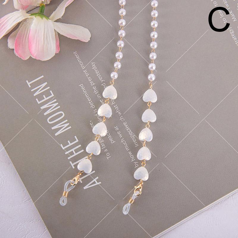 1 шт., смоляные бусины, жемчужные очки, ремешок для очков, ремешок, держатель, маска-цепочка, аксессуар для очков